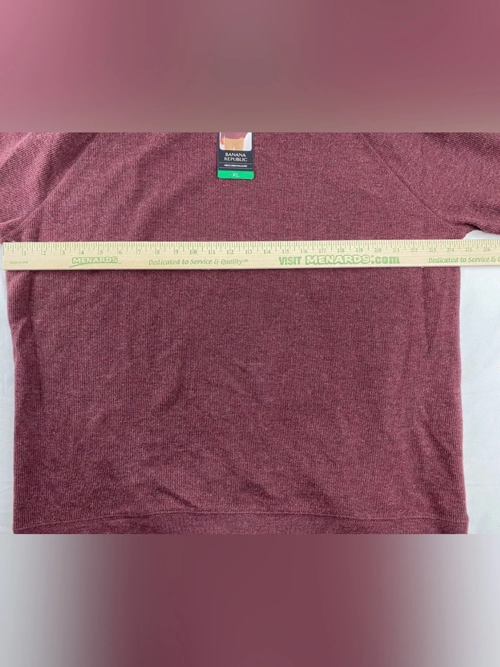 Banana Republic Men's Crewneck Lightweight Sweater Red Burgundy Size XL NWT